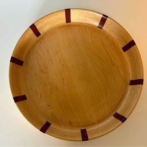 Vintage Hand Turned Wood Fruit Bowl Signed Jolly
Studio Craft Segmented 10”